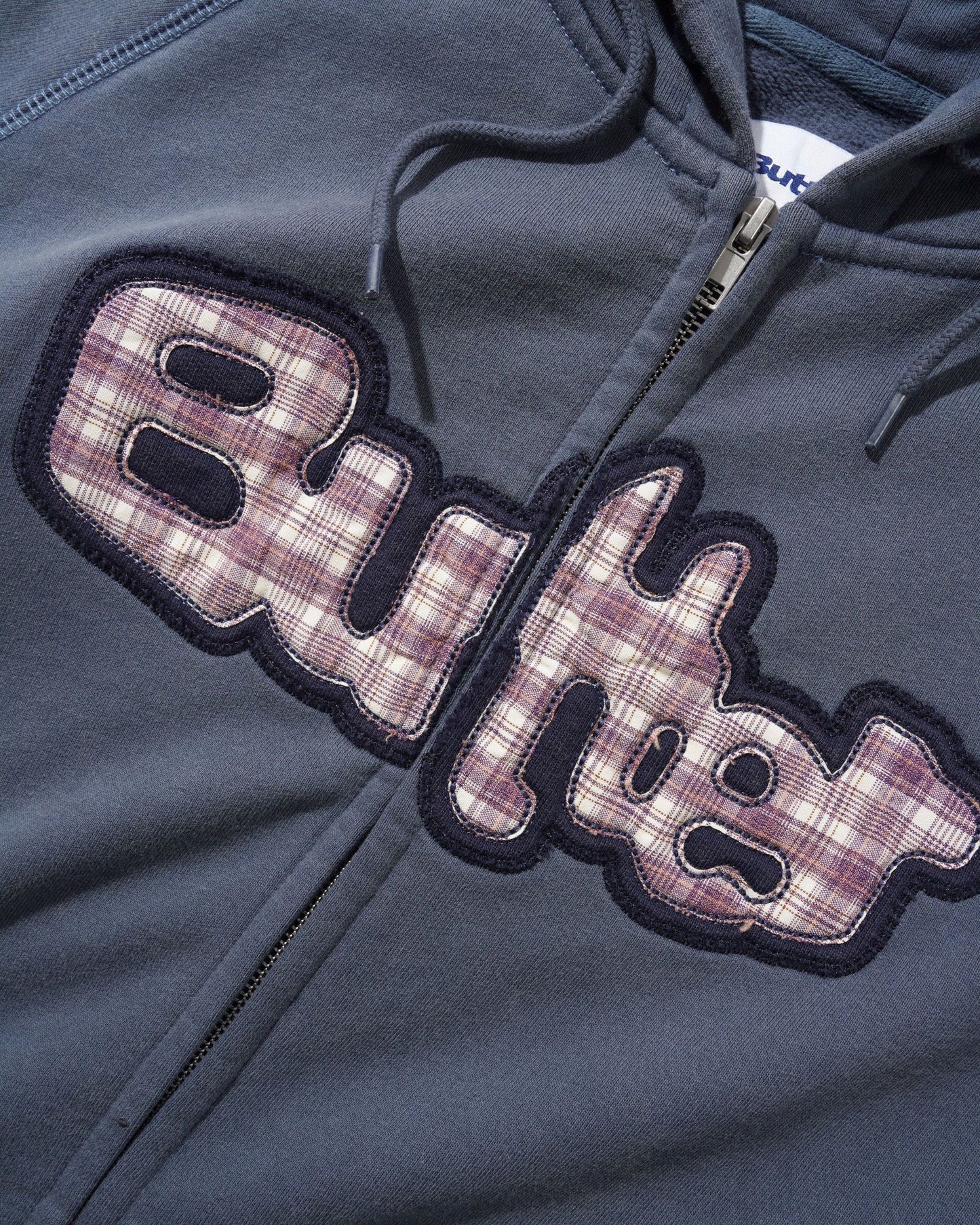 Butter Stretch Zip-Thru Hood Washed Navy