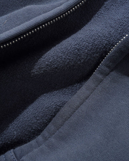Butter Stretch Zip-Thru Hood Washed Navy