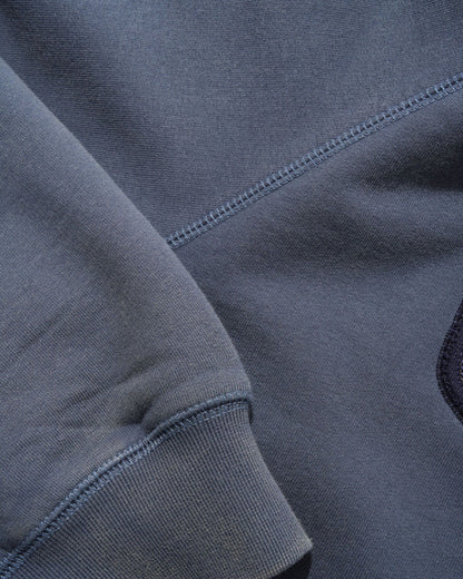 Butter Stretch Zip-Thru Hood Washed Navy