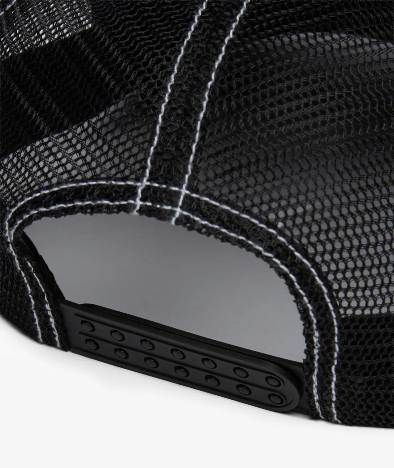 Stüssy Mid Burly Threads Trucker Hat Black