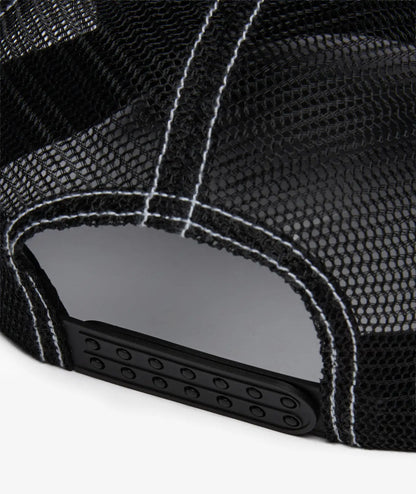 Stüssy Mid Burly Threads Trucker Hat Black