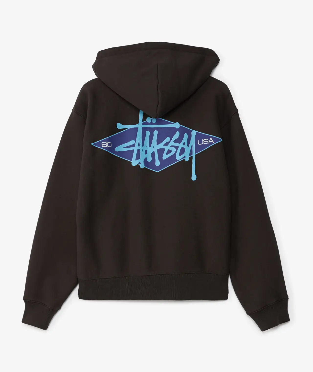 Stüssy Basic Diamond Zip Hood Black