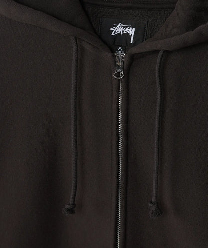 Stüssy Basic Diamond Zip Hood Black