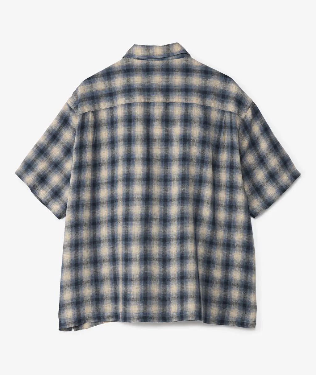 Stüssy Liam Short Sleeve Plaid Shirt Blue