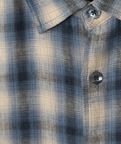 Stüssy Liam Short Sleeve Plaid Shirt Blue