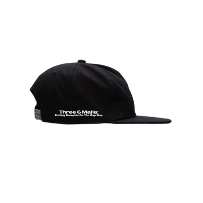 Huf X Three 6 Mafia Snapback Black
