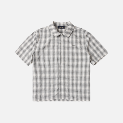 Dime Plaid Button up Shirt Gray
