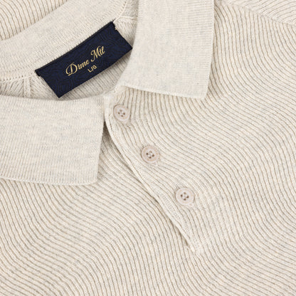 Dime Cable Knit Polo Oatmeal