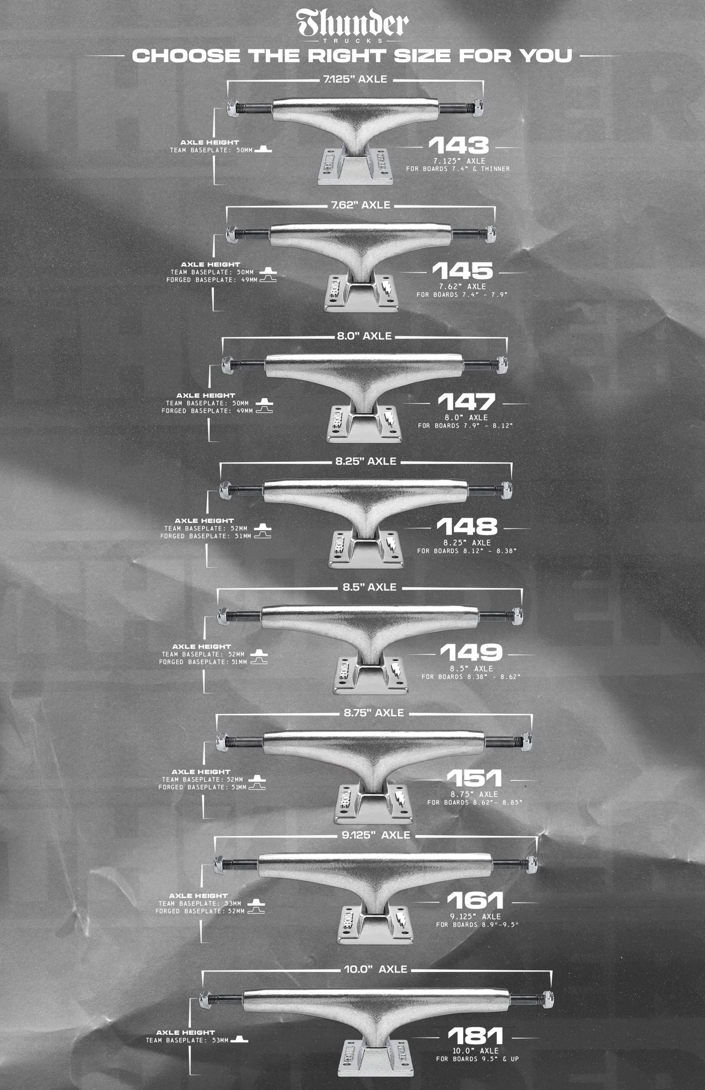 Thunder Team Hollow Polished (Set of 2): Assorted Sizes