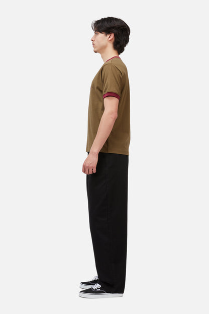 Dime Arch Ringer Tee Brown