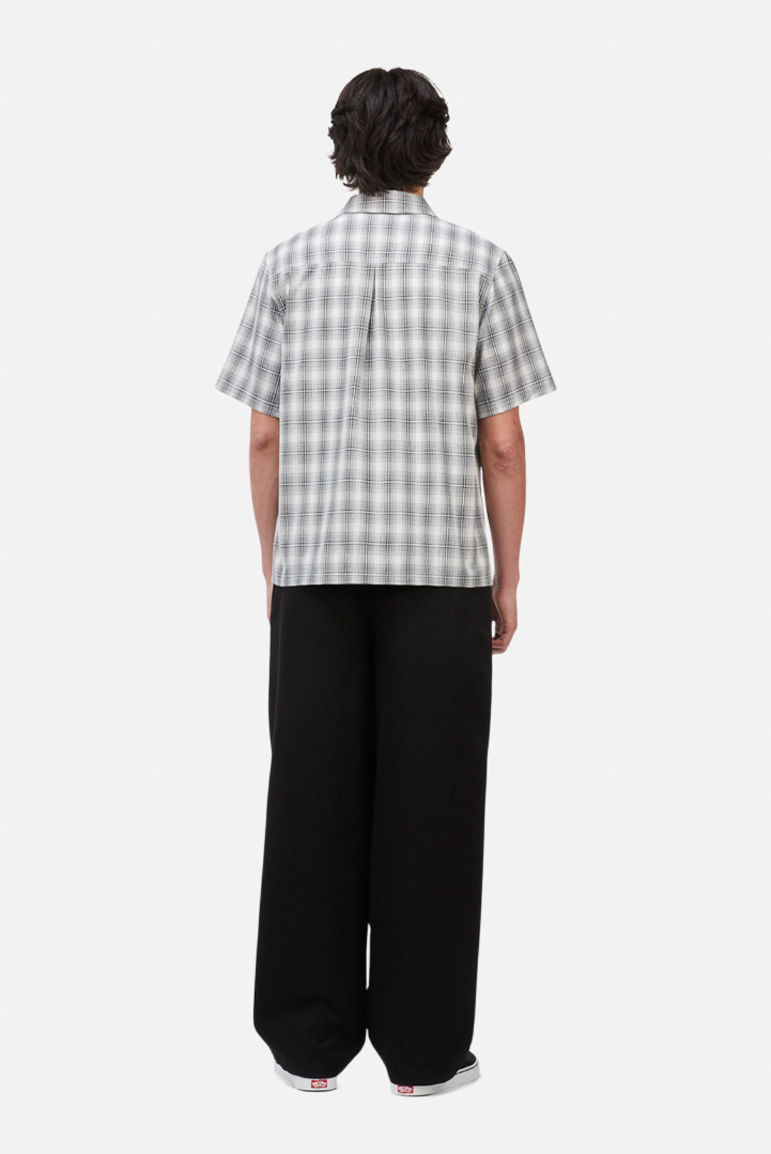Dime Plaid Button up Shirt Gray