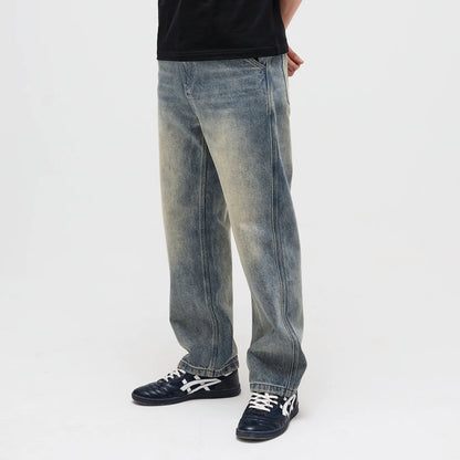Pass-Port Workers Club Straight Leg Jean: Faded Wash Grey