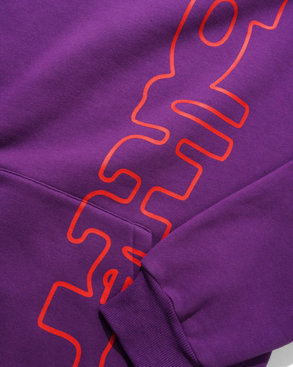 Butter Warped Pullover Hood Purple