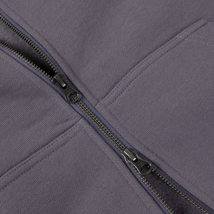 Dime Classic Veins Zip Hoodie Charcoal Grape