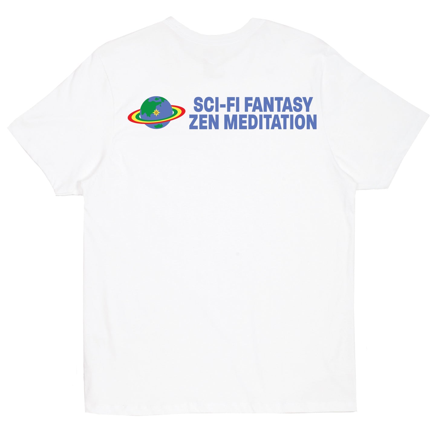Sci-Fi Fantasy Zen Meditation Tee White