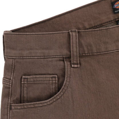 Dickies Pant J84 Skateboarding Wingville Denim: Brown Tint Wash