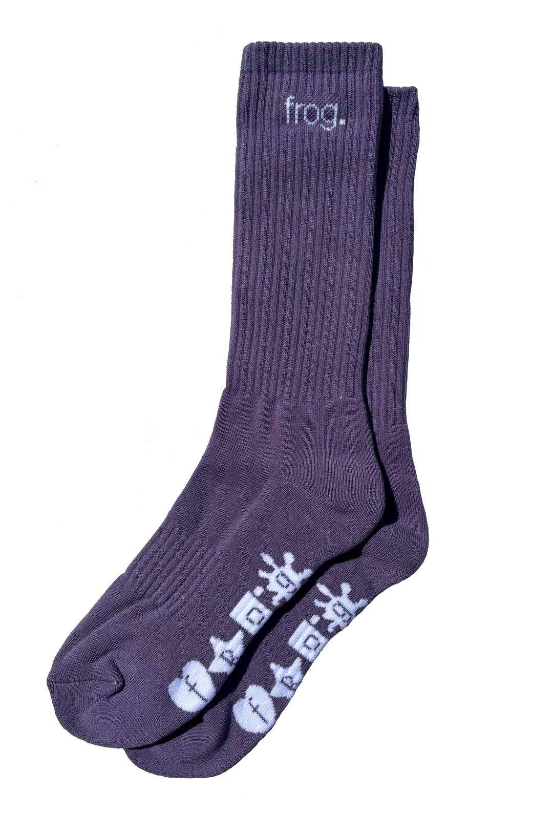 Frog Socks: Plum
