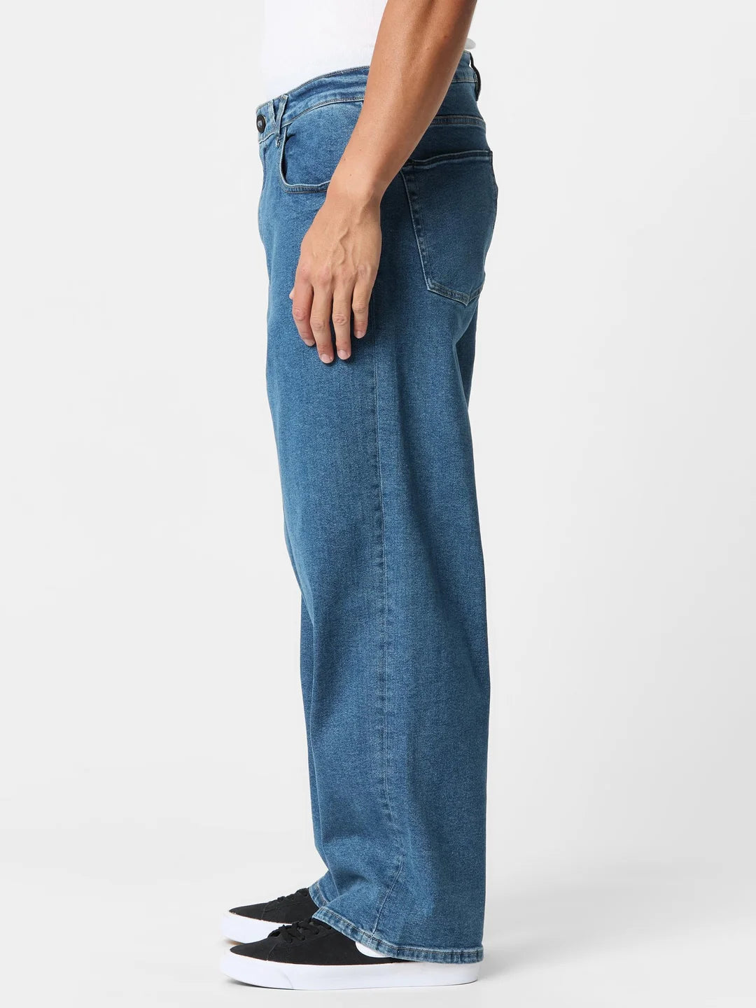 Volcom Chillow Denim Jeans: Deep River Blues