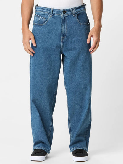 Volcom Chillow Denim Jeans: Deep River Blues