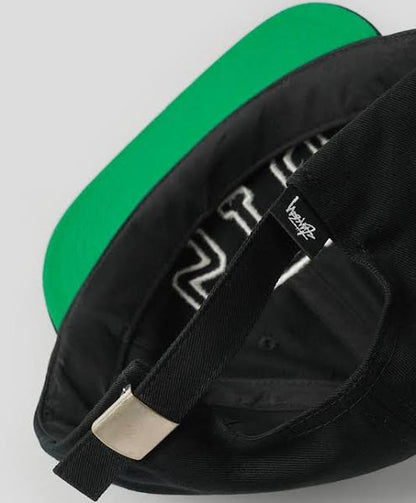 Stüssy Arch Strapback Cap: Shadow Black