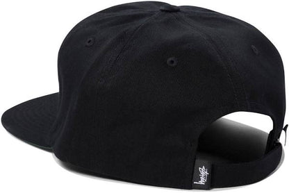 Stüssy Arch Strapback Cap: Shadow Black
