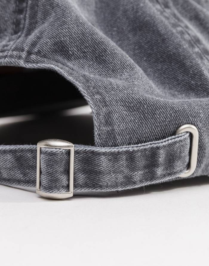 Stüssy Basic Washed Low Pro Cap: Charcoal